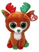 Jucarie de plus TY Beanie Boos Renul maro Tinseltoes, 15 cm foto