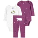 Carter's Set 3 piese - Pantaloni si 2 body foto