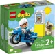 Set de constructie LEGO Duplo Motocicleta de politie pentru salvare, 5 el. foto