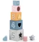 Piramida Viga Toys Cuburi din lemn