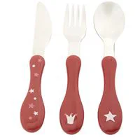 Set tacamuri din inox Premaman Yummix Roz (6+ luni), 3 buc.