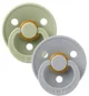 Set 2 suzete rotunde din latex BIBS Colour Sage/Cloud (18-36 luni) foto