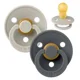 Set 2 suzete rotunde din latex BIBS Colour Sand/Iron (18-36 luni) foto