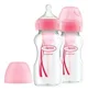Set 2 biberoane cu gat larg Anti-colic Dr. Brown's Options+ Roz, 270 ml