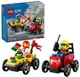 LEGO City - Pachet de curse Furgoneta de pizza vs. Camion de Pompieri foto