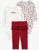 Carter's Set 3 piese Floral - Pantaloni si 2 body foto