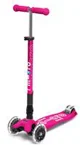 Trotineta Micro Maxi Deluxe Foldable LED Shocking Pink foto