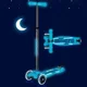 Trotineta Micro Maxi Deluxe Glow LED Plus Crystal Blue foto