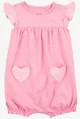 Carter's Летний комбинезон розовый Pink Heart Pockets