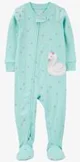 Carter's Pijama cu fermoar Light Blue Swan foto