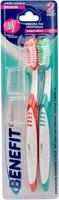 Periuta de dinti Benefit Clinic Mixed Colours Medium, 2 buc. foto