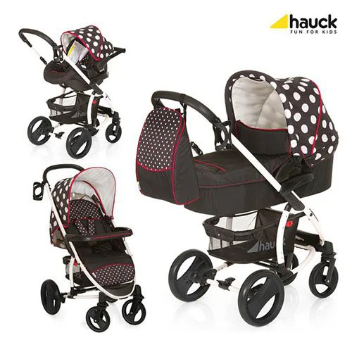 Коляска Hauck all in one Malibu XL Dots Black