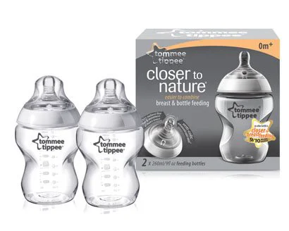 Biberon Tommee Tippee (0+ luni), 260 ml, 2 buc.