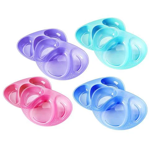 Тарелочка трехсекционная Tommee Tippee (12+ мес.), 2 шт. foto