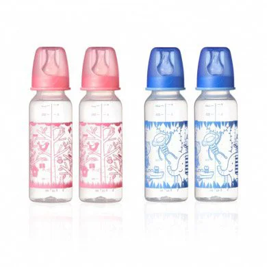 Бутылочка Tommee Tippee Basics с рисунком (3+ мес.), 250 мл, 2 шт.