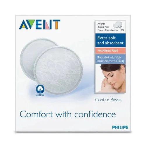 Вкладыши для бюстгальтера Philips AVENT, возможность влажной чистки, 6 шт.