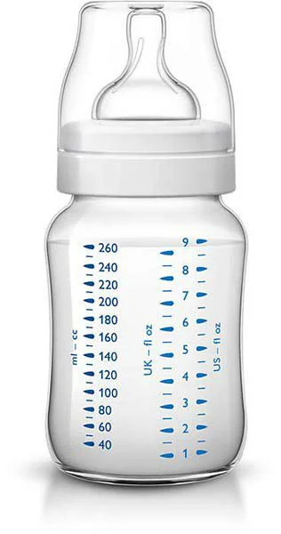 Бутылочка Philips AVENT Classic, Соска с медленным потоком, 260 мл foto