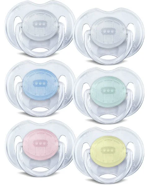 Suzete ortodontice Philips AVENT transparente (0-6 luni), 2 buc. foto
