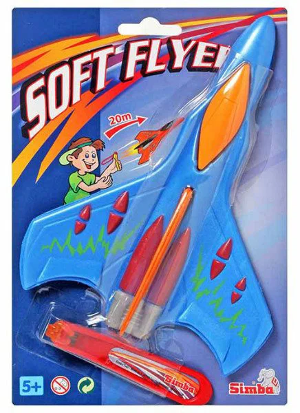 Самолет-рогатка Simba Soft Flyer