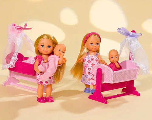 Set de joc Simba Evi Doll Cradle Steffi Love, 2 modele
