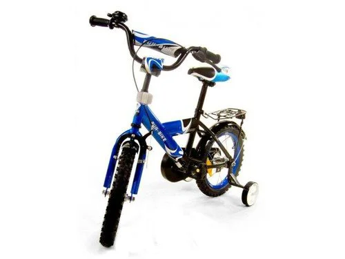 Bicicleta pentru copii Baby Mix Blue cu 4 roti (16") foto