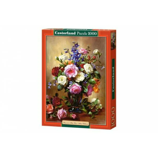 Puzzle Castorland Roses in a Blue Vase, 1000 piese foto