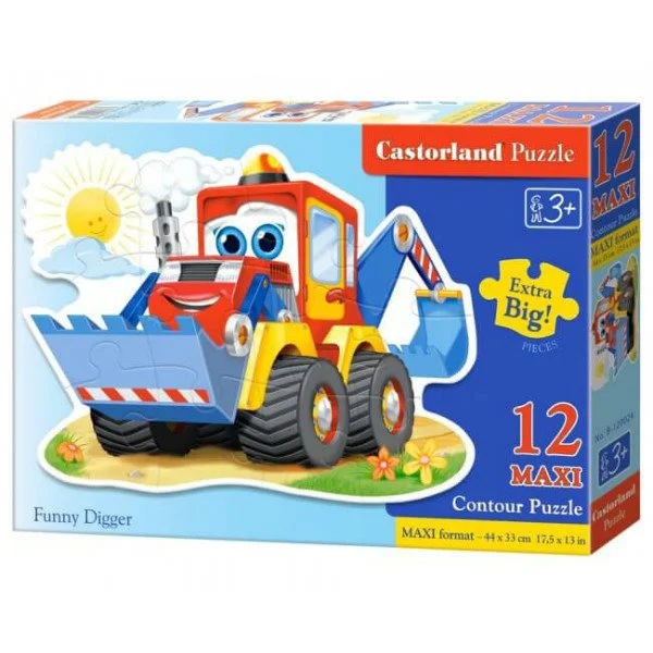Puzzle Castorland Funny Digger, 12 MAXI piese foto