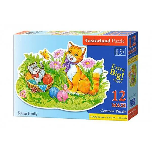 Puzzle Castorland Kitten Family, 12 piese foto
