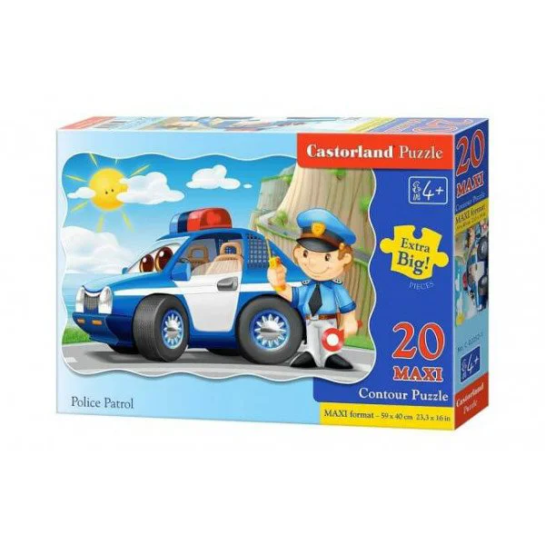 Puzzle Castorland Police Patrol, 20 piese foto