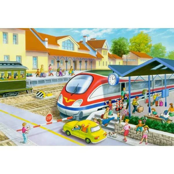 Puzzle Castorland Railway Station, 40 piese foto
