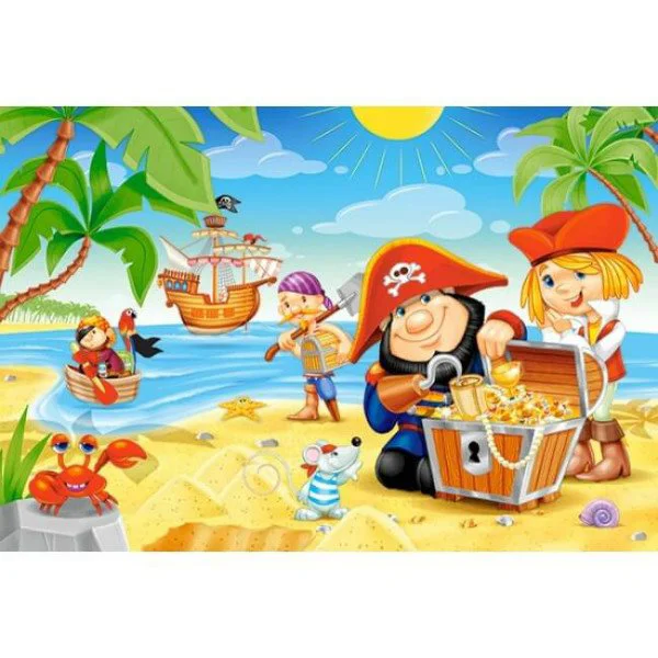 Puzzle Castorland Pirate Treasure, 40 piese foto