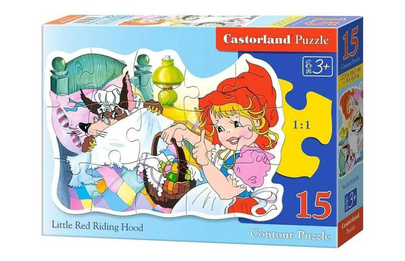 Puzzle Castorland Little Red Riding Hood, 15 MIDI piese foto