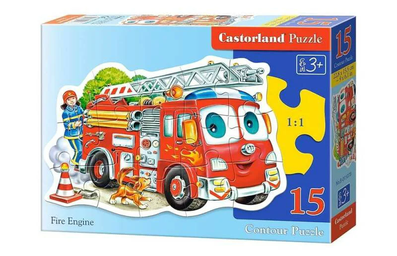 Puzzle Castorland Fire Engine, 15 MIDI piese foto