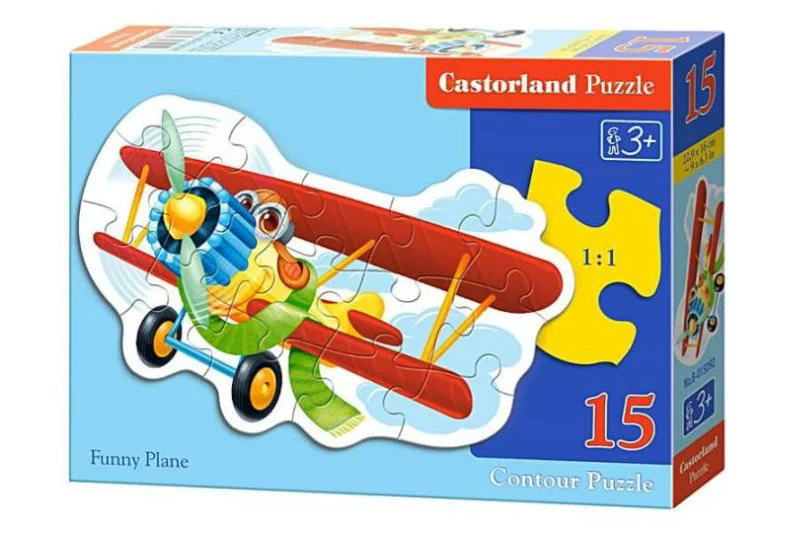 Puzzle Castorland Funny Plane, 15 MIDI piese foto