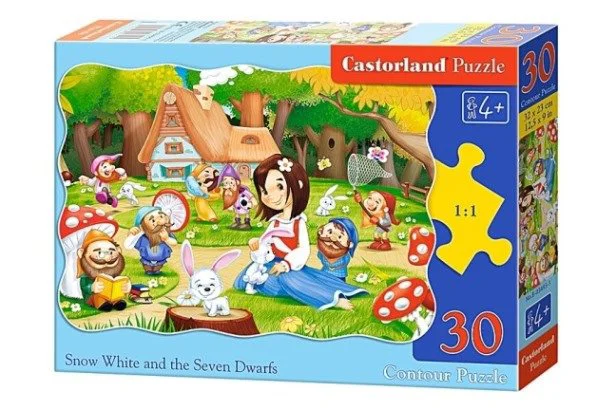 Puzzle Castorland Snow White and the Seven Dwarfs, 30 MIDI piese foto