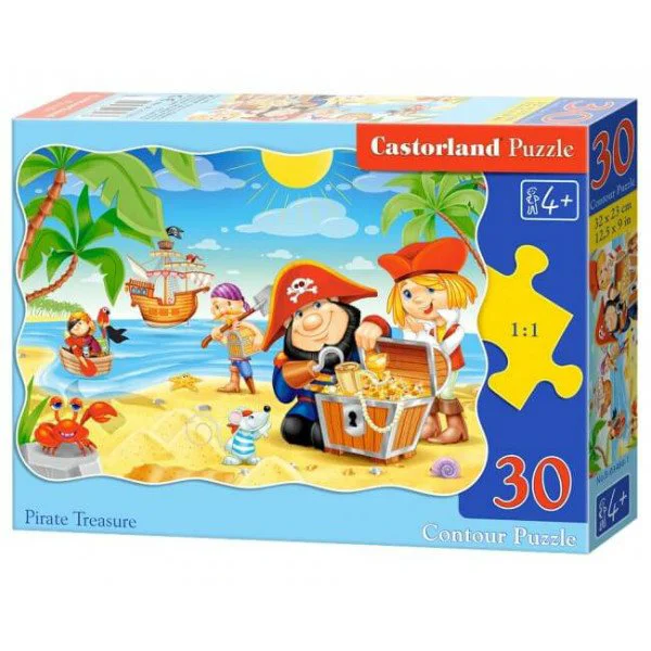 Puzzle Castorland Pirate Treasure, 30 MIDI piese foto