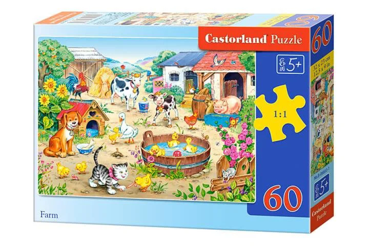 Puzzle Castorland Farm, 60 MIDI piese foto