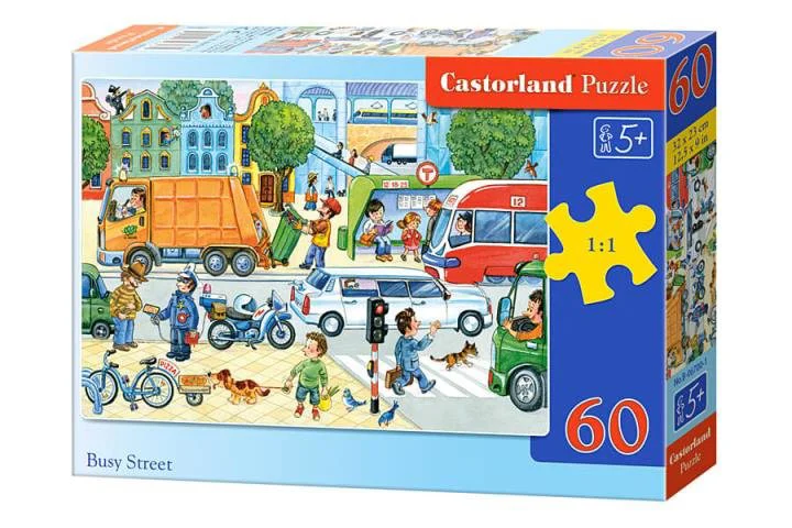 Puzzle Castorland Busy Street, 60 MIDI piese foto