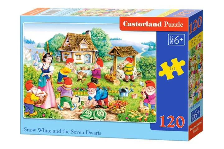Puzzle Castorland Snow White and the Seven Dwarfs, 120 MIDI piese foto