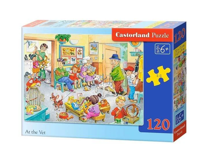 Puzzle Castorland At the Vet, 120 MIDI piese foto