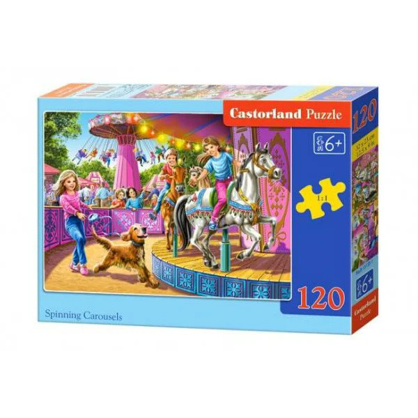 Puzzle Castorland Spinning Carousels, 120 MIDI piese foto