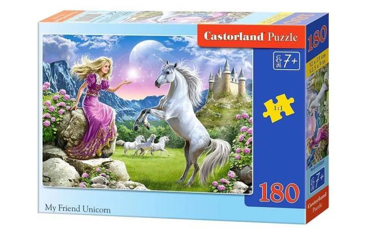 Puzzle Castorland My Friend Unicorn, 180 MIDI piese foto