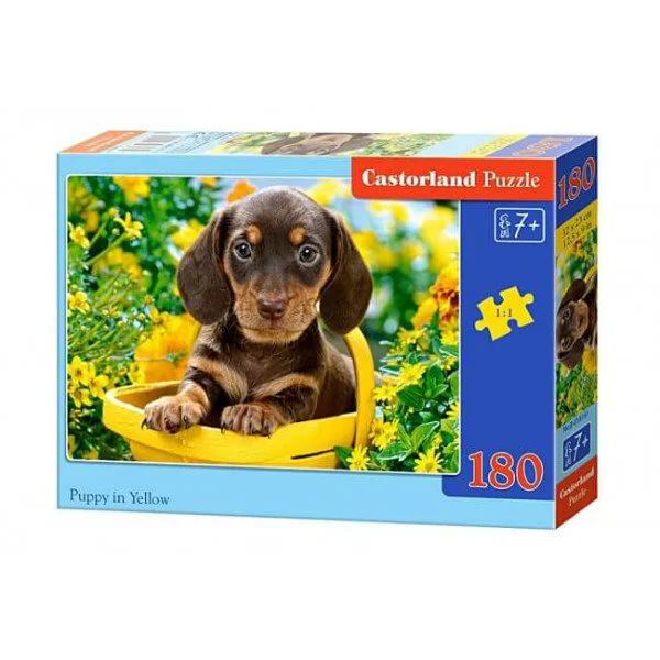 Puzzle Castorland Puppy in Yellow, 180 MIDI piese foto
