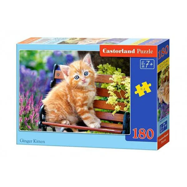 Puzzle Castorland Ginger Kitten, 180 MIDI piese foto