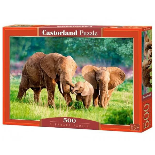 Puzzle Castorland Elephant Family, 500 piese foto