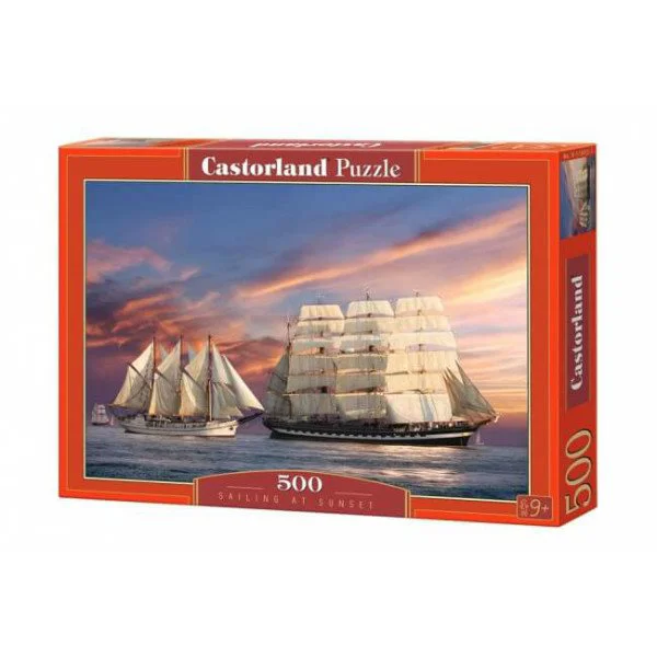 Puzzle Castorland Sailing at Sunset, 500 piese foto