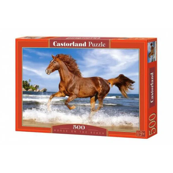 Puzzle Castorland Horse on the beach, 500 piese foto