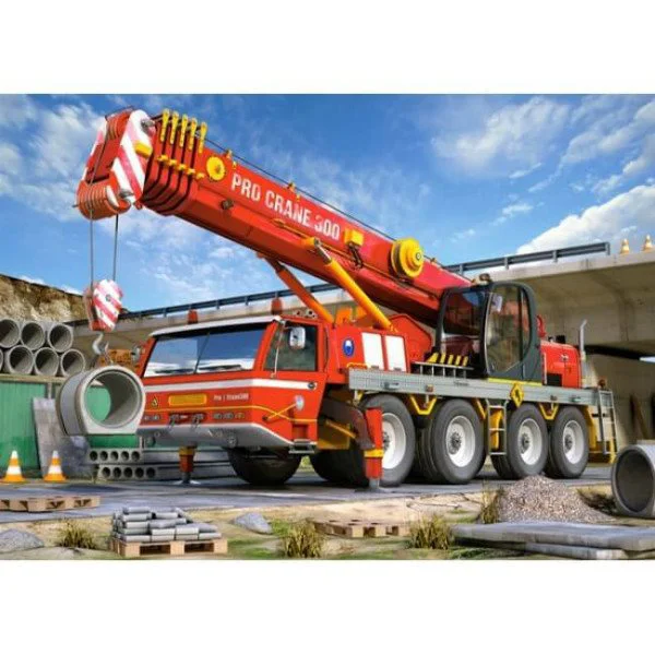 Puzzle Castorland Construction Machines, 2 in 1 (70+120 piese) foto