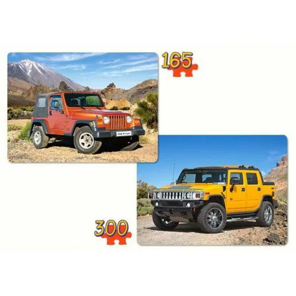 Puzzle Castorland Roadless Tracks, 2 in 1 (165+300 piese) foto