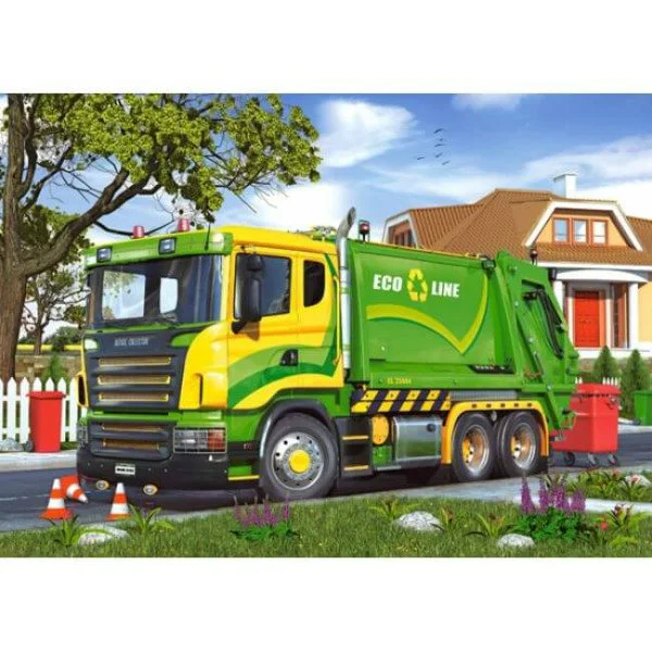 Puzzle Castorland Work Trucks, 2 in 1 (165+300 piese) foto